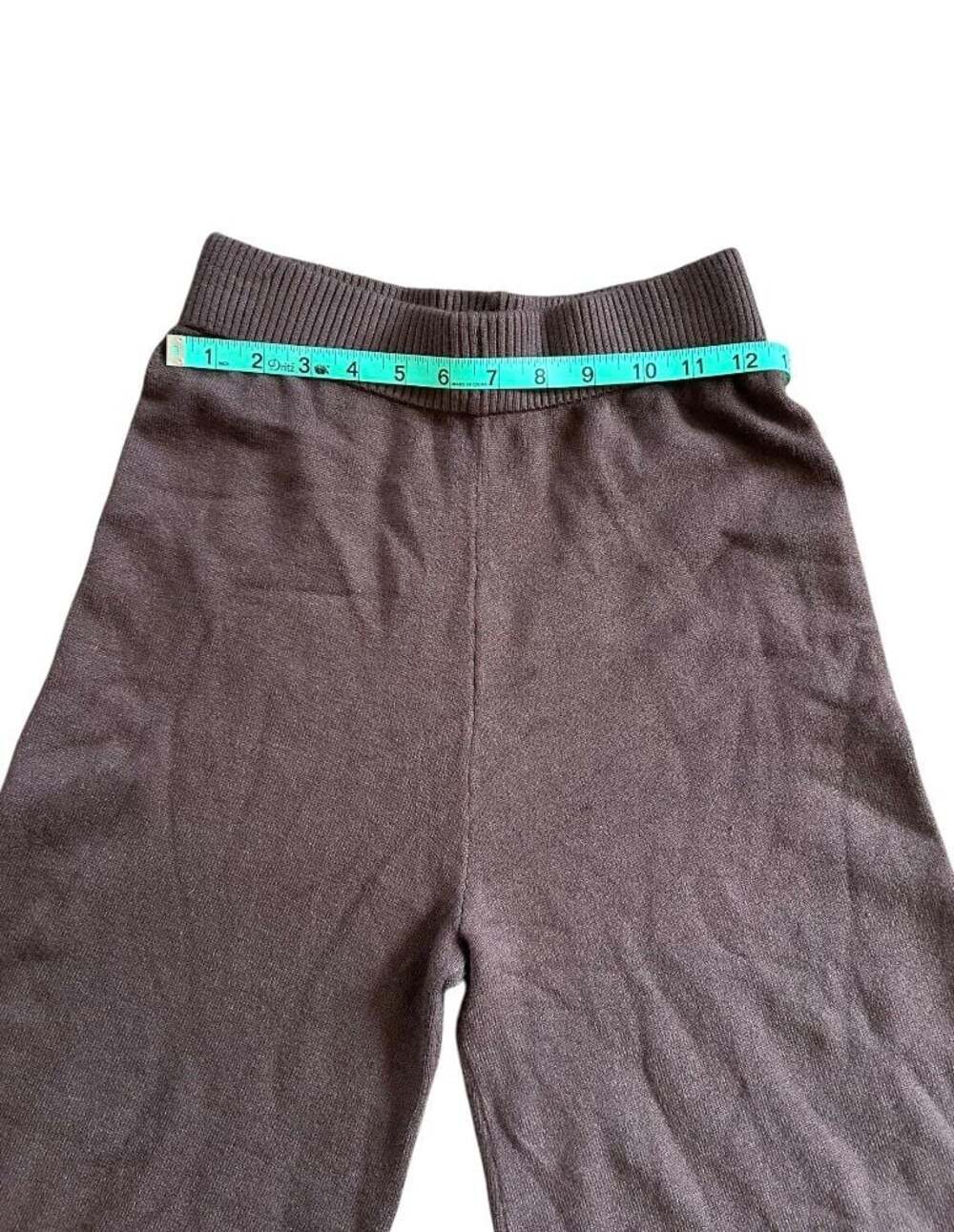 Sincerely Jules Women's Knit Wide-Leg Pull-On Pants Brown - Picture 3 of 4